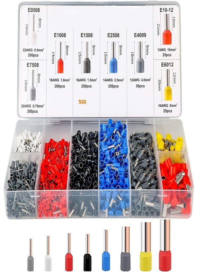 Birzar Wire Connector Cable Connector Crimping Tool, Ferrule Crimping Tool Kit, Wire Crimper Plier 1200pcs Assortment Ferrule Wire Copper Crimp Connector, Electronic Wire Ferrules Kit. - Image 2